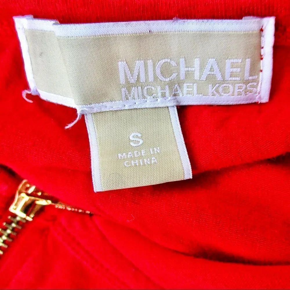 Michael Kors Zipper Shoulder Long Sleeve Top - Picture 6 of 8